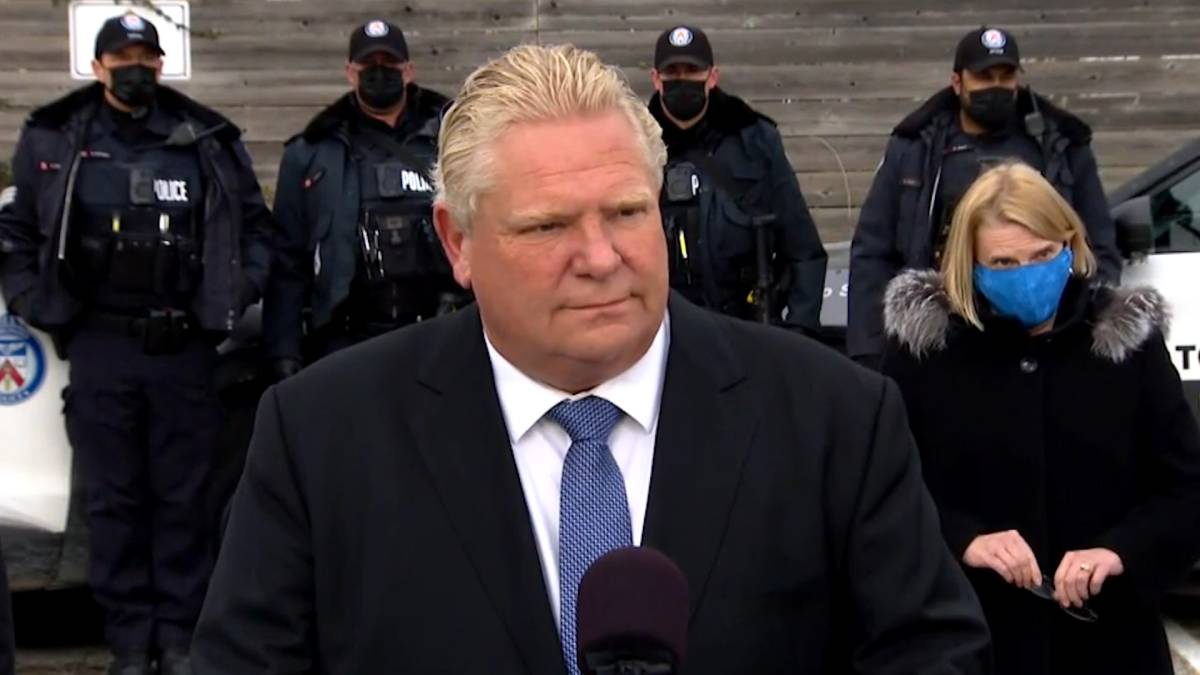 Click to play video: 'Ford announces $ 75M in funding over 3 years to fight crime in Ontario'