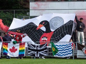 Game night at Swangard Stadium when TSS Rovers take on Victoria Highlanders in the first leg of the Juan De Fuca Plate in 2019.