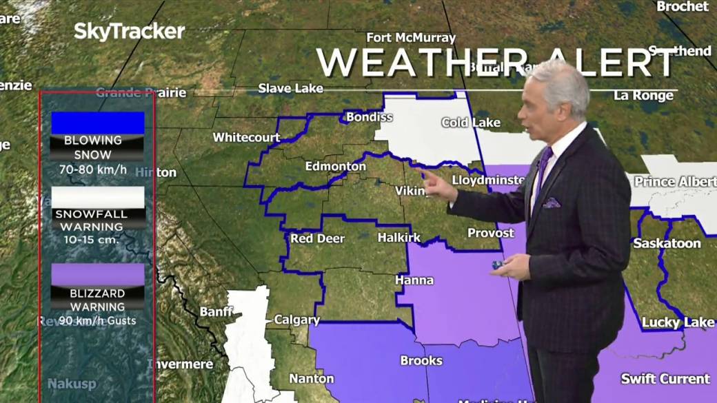 Click to Play Video: 'Blowing snow advice in place for Edmonton area'
