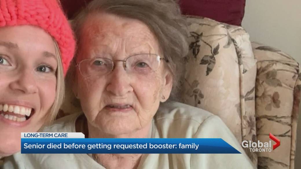 Click to play video: 'Senior dies after booster not available in long-term care home'