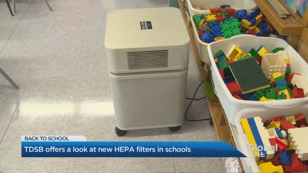Click to Play Video: 'COVID-19: TDSB Offers a Look at New HEPA Filters'
