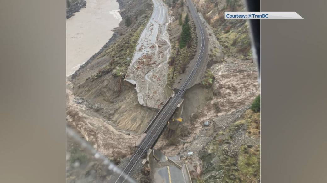 Click to Play Video: 'BC Flooding: Rail Traffic Affected by Landslides and Flooding'