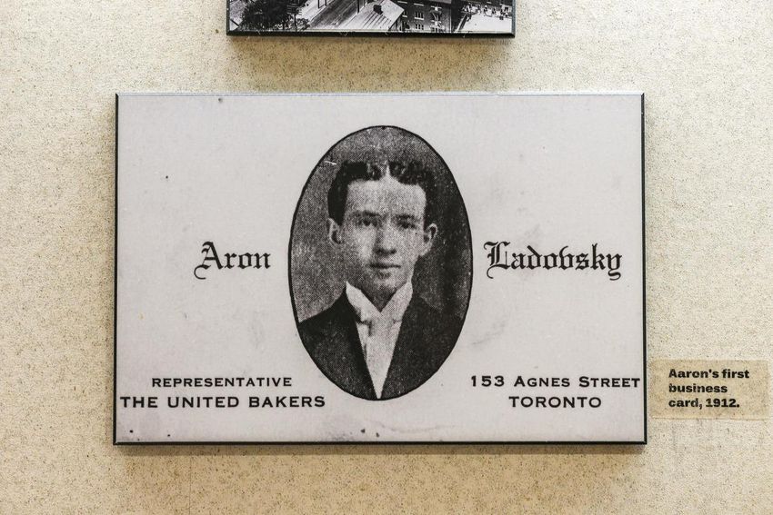 Reproduction of United Bakers Dairy restaurant founder Aron Ladovsky, at 506 Lawrence Ave. W.