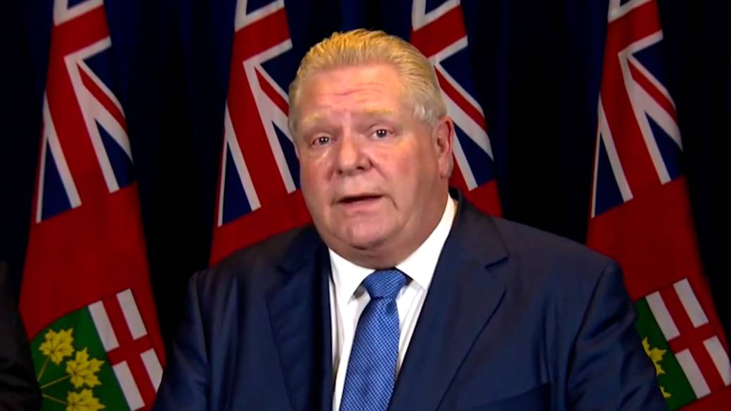 Click to play video: 'Ontario could see' hundreds of thousands 'of COVID-19 cases per day, says Ford'