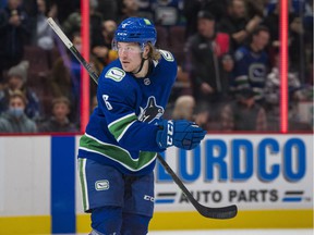 Brock Boeser was sidelined under the National Hockey League's COVID protocols on December 29 and has missed the last three games for the Canucks.
