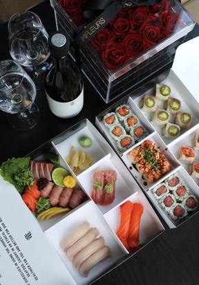 The sushi chain Ryu's three locations are offering special dine-in and takeout menus for Valentine's weekend.