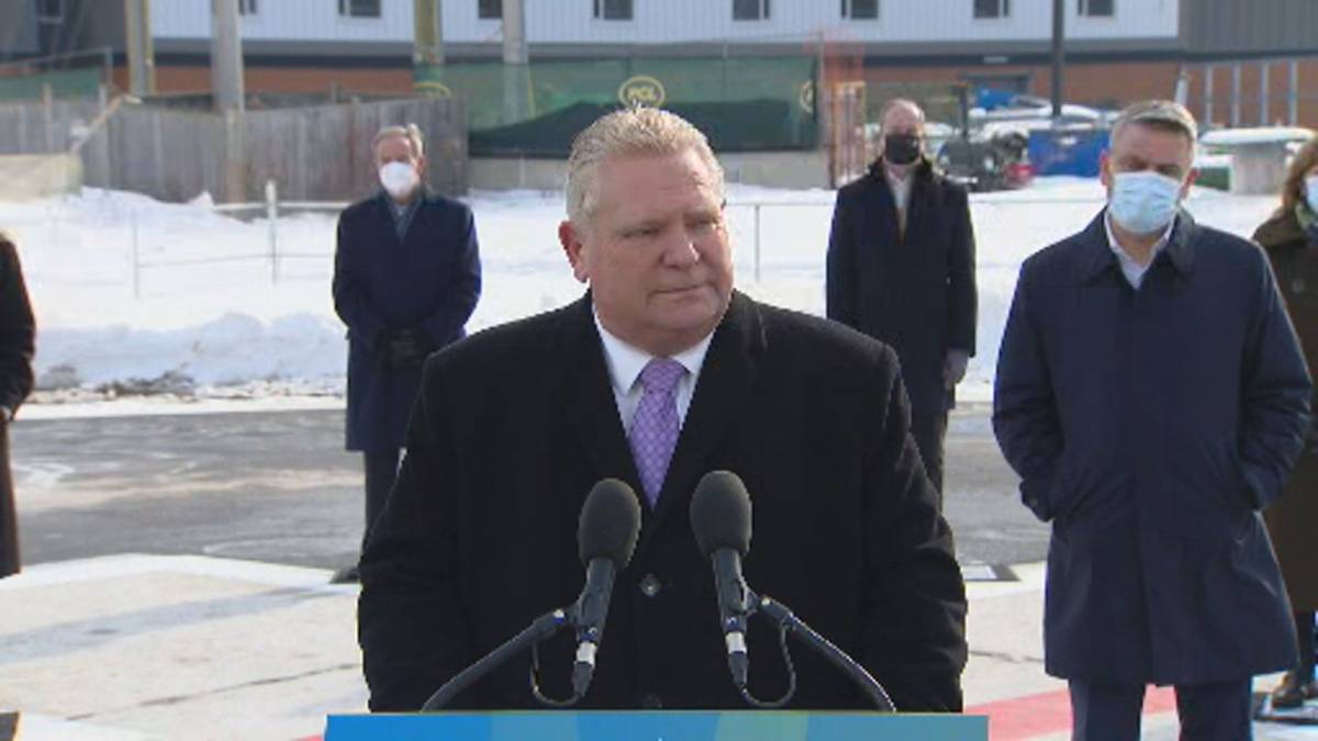 Click to play video: 'COVID-19: Ford says the province should live with the virus, but will not say whether future restrictions are possible'