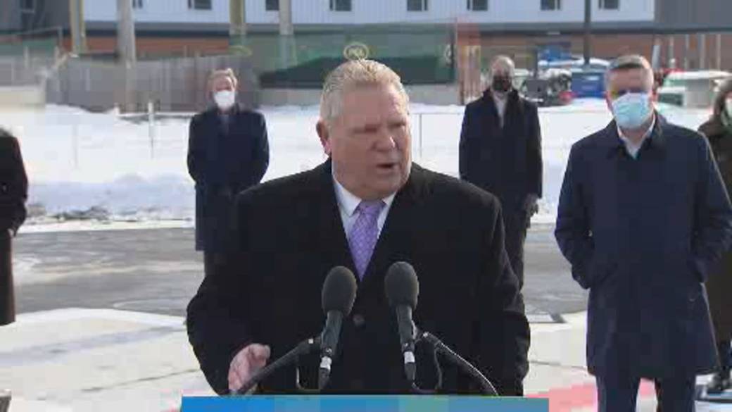 Click to play video: 'Trucker protests: Ford says' it's time 'to let Ottawa residents' get back to their lives ''