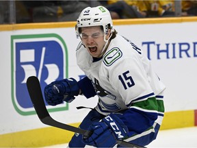 'I just couldn't wait' for practice, Canucks winger Matthew Highmore said after Wednesday's skate.  'It's been a little bit of time since I'd been out there with them and felt good.  It was a lot of fun.'