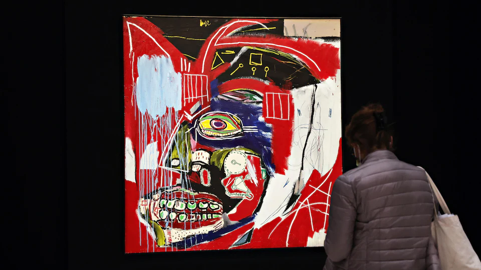 La peinture « In This Case », de l'artiste afro-américain Jean-Michel Basquiat.