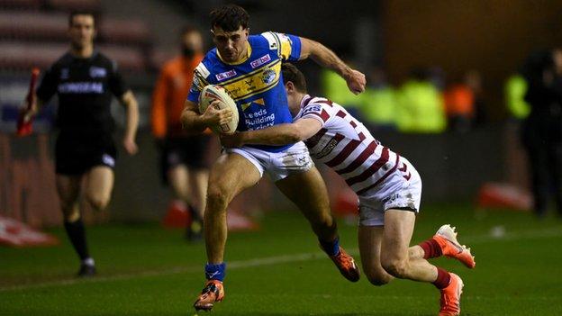 Jai Field's try-saving first-half tackle on Leeds winger Liam Tindall turned into a match-winning moment