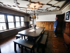 Vern Myslichuk, owner of the Low-Martin House is shown at the historic Walkerville home on Monday, February 21, 2022. He has put the house on the market for $3.4 million.