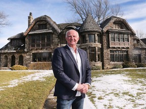 Vern Myslichuk, owner of the Low-Martin House is shown at the historic Walkerville home on Monday, February 21, 2022. He has put the house on the market for .4 million.