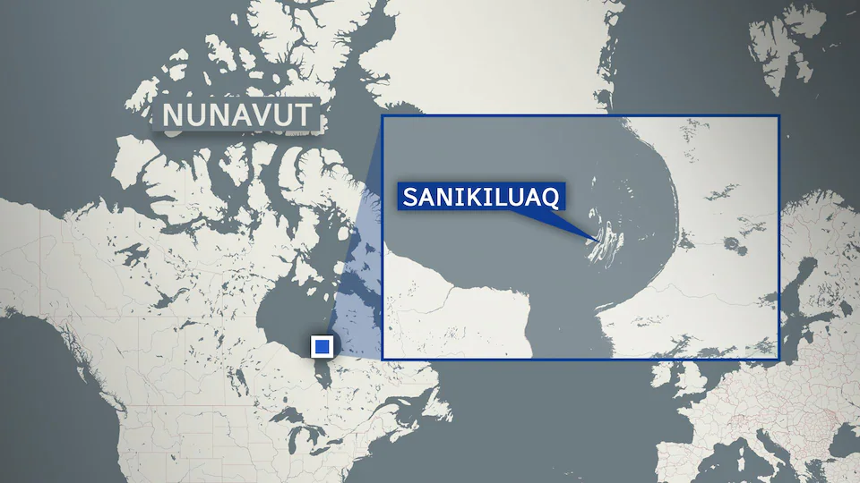 Sanikiluaq est située dans le sud de la baie d'Hudson.