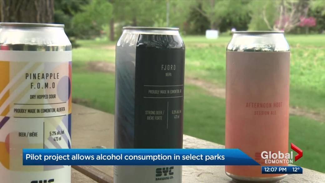 Click to play video: 'Drinks in some Edmonton parks officially launched Friday'