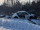Essex County OPP are investigating a serious two-vehicle crash at Essex County Road 20 and Arner Townline that sent two people to hospital, one with life-threatening injuries.