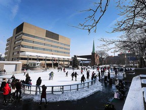 A view of the crowd at the fourth annual newcomer skating event at Charles Clark Square in downtown Windsor on Feb. 2, 2019.