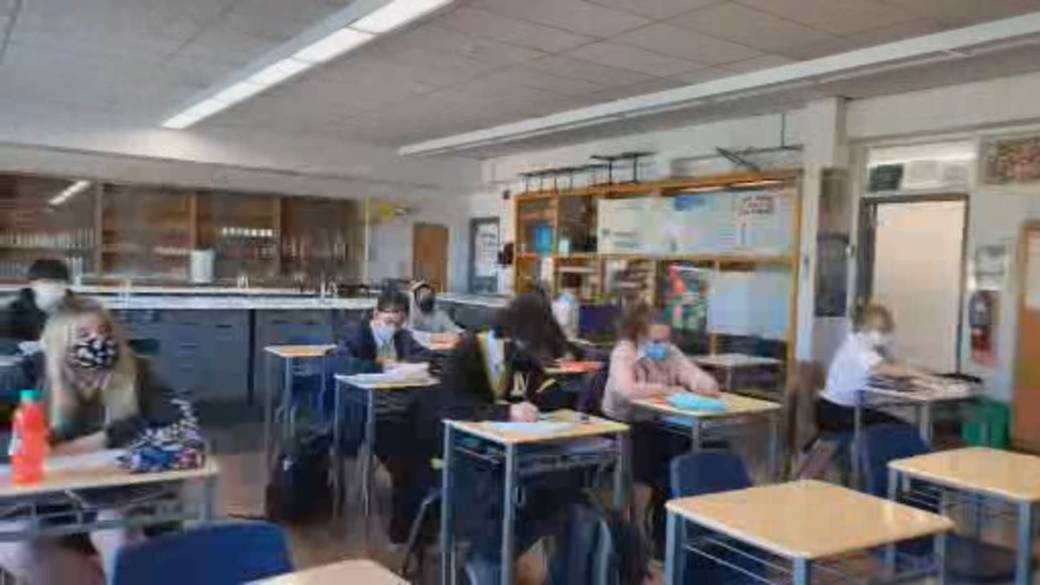 Click to play video: 'Students in New Brunswick return to personal learning for the first time since winter break'