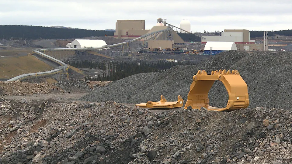 Le site de la mine du lac Bloom, exploitée par l'entreprise Minerai de fer Québec.