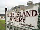 The sign at Pelee Island Winery on Seacliff Drive in Kingsville is shown in this file photo.