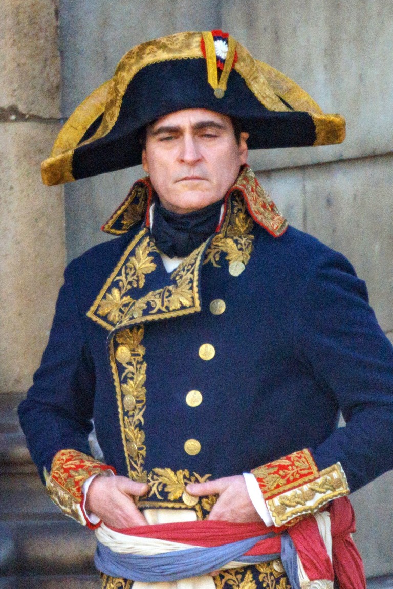 Joaquin Phoenix sur le plateau de Napoléon