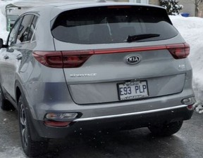 Escapee Gaétan Campeau may be driving a stolen gray Kia Sportage with the Quebec license plate E93 PLP.