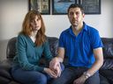 Valeriya Smulska is half Russian, half Ukrainian.  Viktor Shlenchak is Ukrainian.  They speak Russian at their Longueuil home.  “Our family has families in both countries,