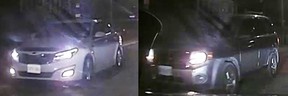 Images of two vehicles whose occupants may have witnessed details related to a serious assault on Erie Street West in Windsor on the night of March 12, 2022.
