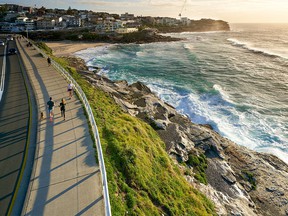 The 'Emerald Way' coastline near Sydney offers over 100km of urban walking and jogging trails.