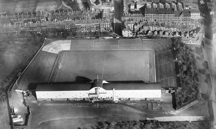 Terrain de football de St James 'Park à Newcastle, 1927