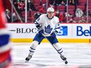 Travis Dermott saw his game time with the Toronto Maple Leafs being reduced in this, his fourth full NHL season, as he put up five points (1-4) in 43 games.  Now the two-way defenseman gets a new start with the Canucks.