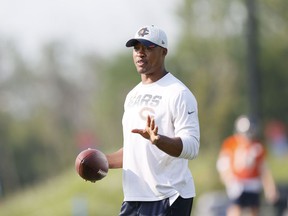Henry Burris was the Chicago Bears' offensive quality control coach in the 2021 NFL season.