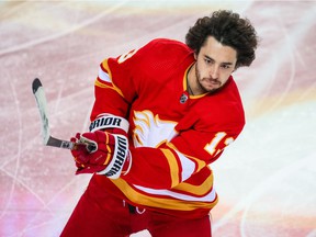 Johnny Gaudreau leads the Calgary Flames in scoring this season with 79 points.