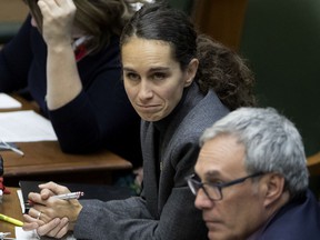 Replying to Ensemble Montréal's criticisms, executive committee member Josefina Blanco (seen in 2018) said the administration has been acting “on all fronts” to aid victims of domestic violence.