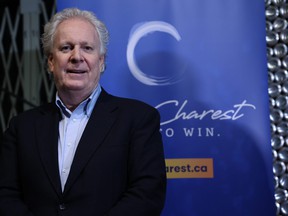 Jean Charest officially announced her candidacy for the leadership of the Conservative Party of Canada in Calgary on Thursday, March 10, 2022.