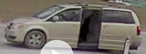 A surveillance camera image of a suspect vehicle involved in a theft from a porch in LaSalle on March 8, 2022.
