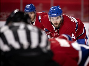 Defenseman Joel Edmundson has yet to play a game with the Canadiens this season because of a back injury, but is back in the lineup for Saturday night's game at the Bell Center against the Seattle Kraken.