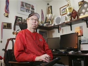 Celebrated baseball coach Carey Ashton at his Montreal home in 2010.