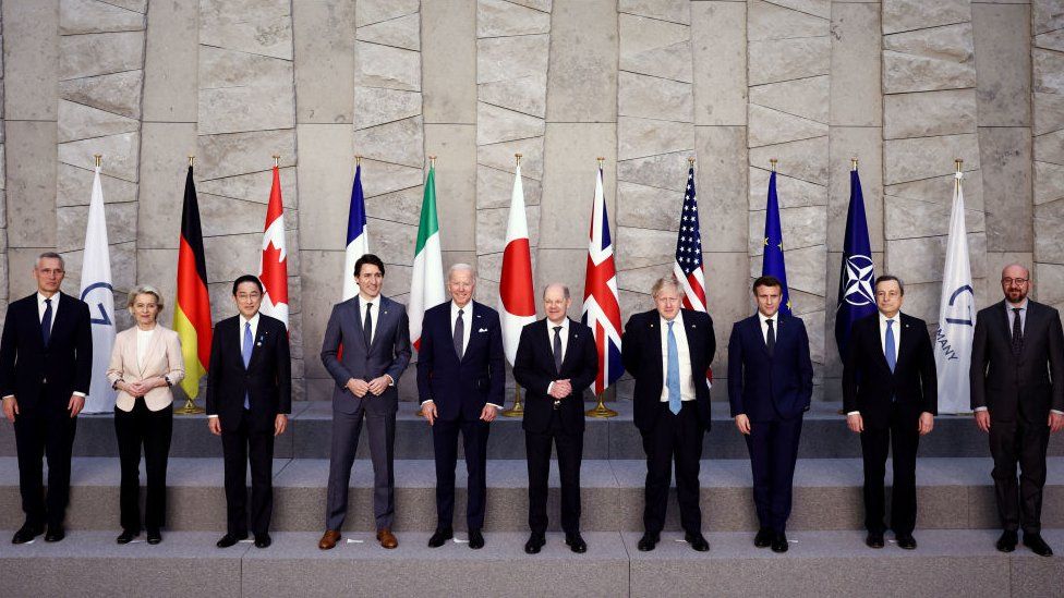 G7 leaders at the Nato summit