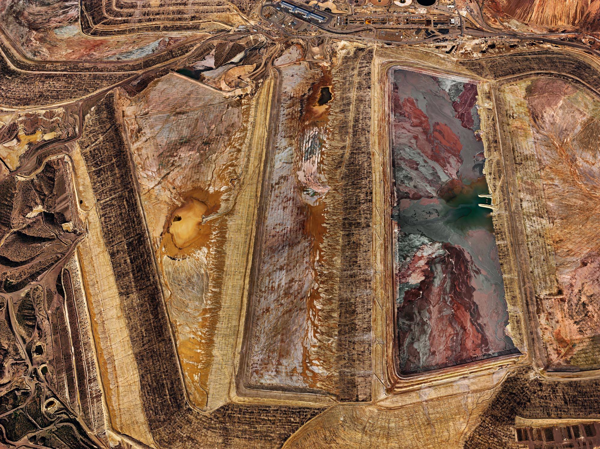 Morenci Mine #2, Clifton, Arizona, USA, 2012. Burtynsky made this photograph, alongside another one, specially available for certain people who donated to the Red Cross.  (Photograph provided by Edward Burtynsky)