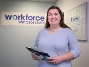 Tashlyn Teskey with Workforce Windsor Essex is shown on Monday, March 7, 2022.