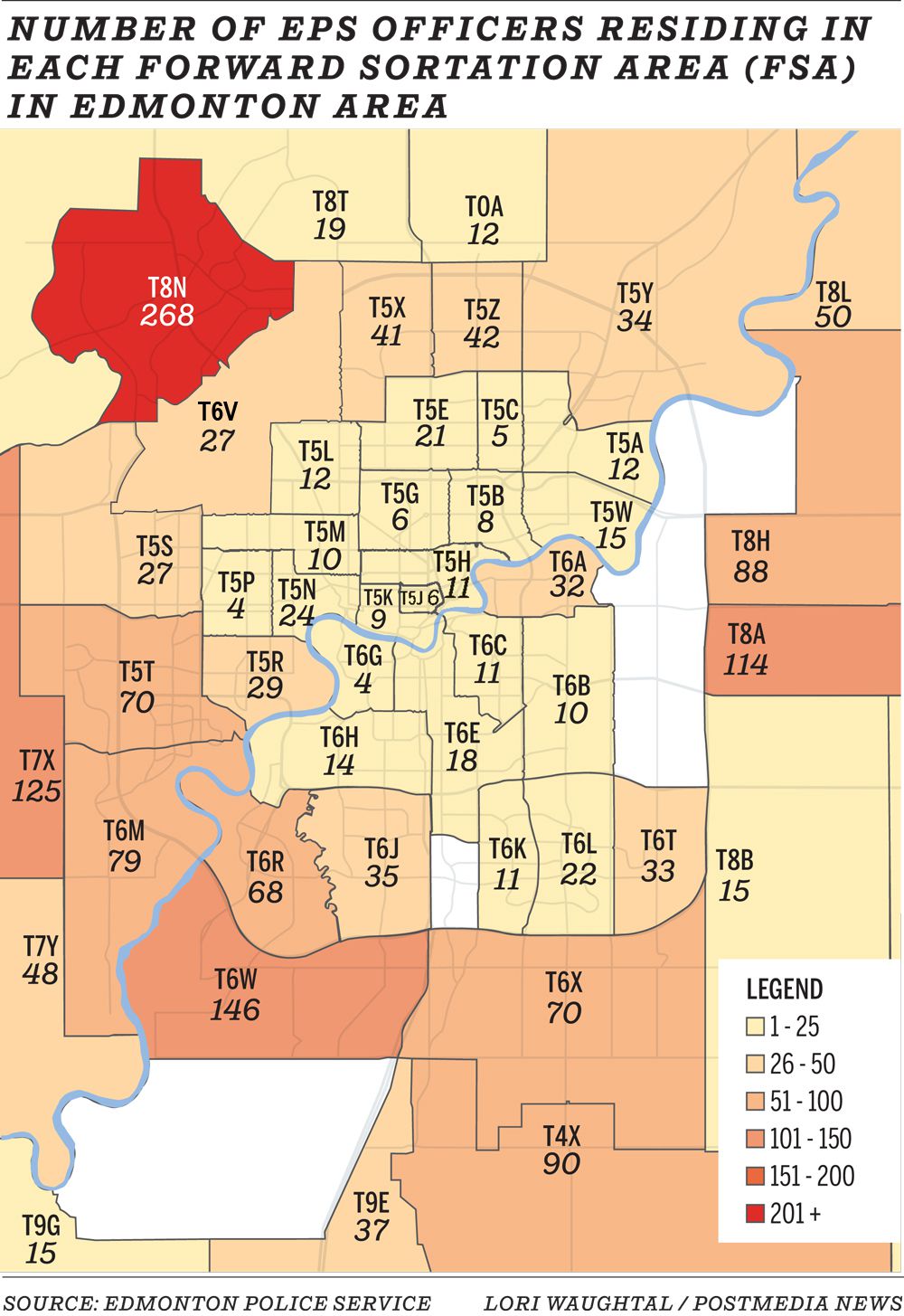 Under half of Edmonton Police Service officers live in the city, FOIP