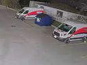 A surveillance camera image of the Canada Post building at 11910 Tecumseh Rd. East in Tecumseh, April 2022.