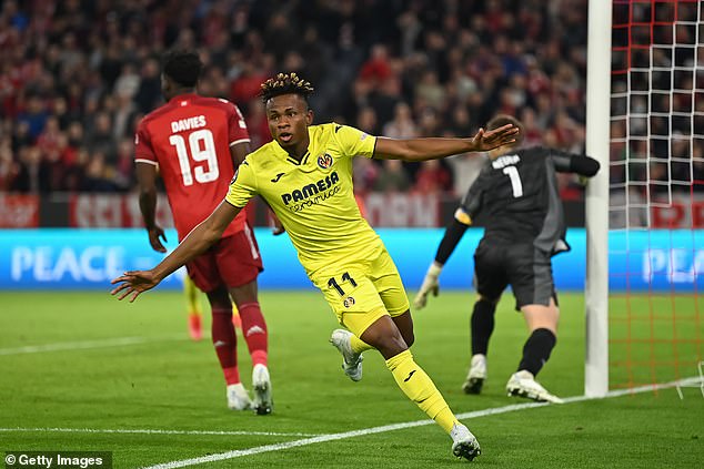 Villarreal advances in the Champions League after Samuel Chukwueze's death goal