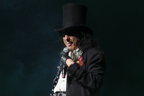 Alice Cooper performs in concert at the Jubilee Auditorium in Edmonton, Tuesday April 12, 2022.