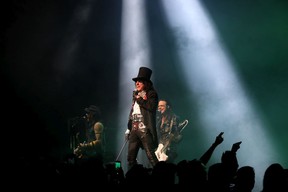 Alice Cooper performs in concert at the Jubilee Auditorium in Edmonton, Tuesday April 12, 2022.