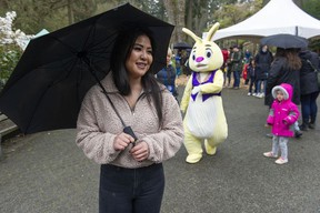 The Easter Train at Stanley Park in Vancouver was sold out Friday as families flocked to the Easter-themed event.  Alannah Brietkopf of Coquitlam attended the event with her niece and nephew.