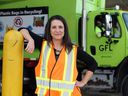 Anne-Marie Albidone, City of Windsor manager environmental services, at the Central Avenue waste transfer station and public drop-off October 21, 2020. The city is moving toward the collection of organic kitchen waste starting in 2025.