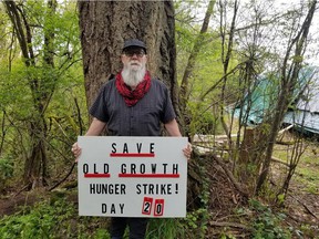 Howard Breen, 68 of Nanaimo is on a hunger strike and as of Thursday has stopped taking fluids until he gets a public meeting with the forests minister.  He is part of the activist group Save Old Growth that wants an end to logging BC's old growth forests.