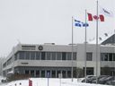 The Bombardier plant in St-Laurent.  Negotiations on salaries have been ongoing since Feb. 3.